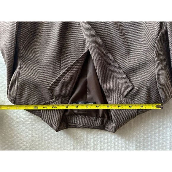 New York & Company 7th Avenue Single Breasted Charcoal Brow Jacket Blazer Size 0 - Picture 6 of 6